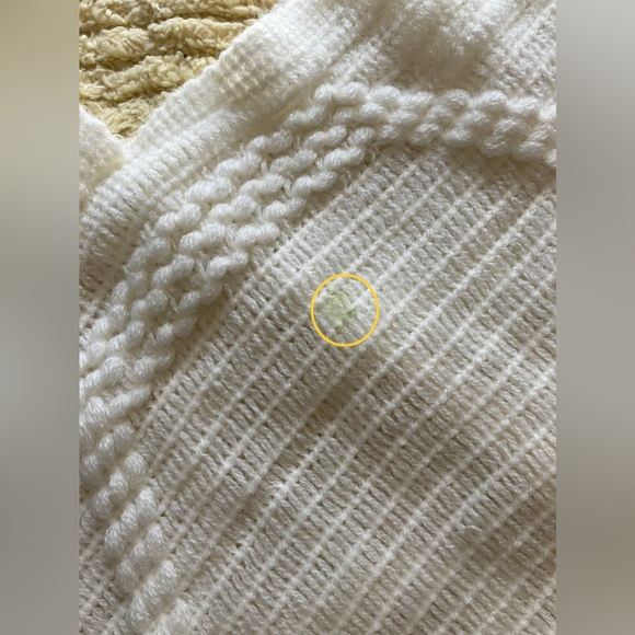 ๐
บNever used Mia & Tess Ivory/Cream Fringe Triangle Point Poncho Wrap One Size - Picture 11 of 12